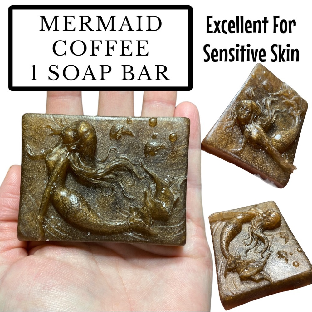 1 Bar, Mermaid Coffee Soap, Handmade, Great Gift Idea! ( PRICE IS FIRM )